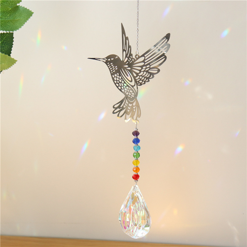 pendant Home Textiles & Decor Type Christmas Pastoral Butterfly Snowflake Crystal Pendant Wall Art
