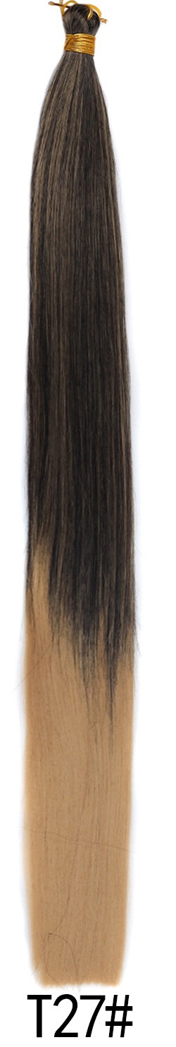 Wholesale Bone Straight bulk hair 24 pulgadas de fibra química Braiding Hair