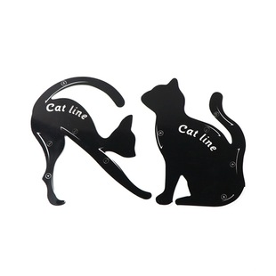 New cat line cat eye card multi-functional eye makeup template eye shadow eye line makeup tool, a pair of cats