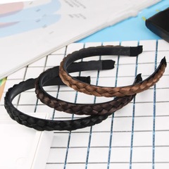 Slip-Resistant Fishbone Braid Headband Ins Braided Hairstyle New Trend Influencer Hemp Braid Wigs Hair Clip High Crown Headband