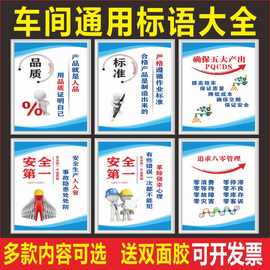 批发工厂车间区域标识牌生产励志质量设备管理维护品质仓库标