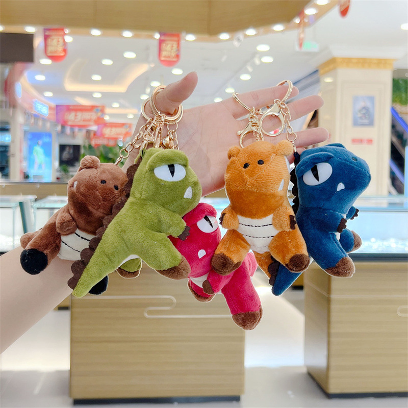 糖果恐龍公仔跨境小掛件霸王龍毛絨玩具批發外貿布娃娃生日禮物