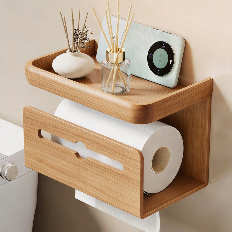 Paper Towel Holder Bathroom Wall-Mounted Punch-Free Tissue Storage Rack Household Toilet Paper and Wet Wipes Organizer Paper Towel Holder Bathroom Wall-Mounted Punch-Free Tissue Storage Rack Household Toilet Paper and Wet Wipes Organizer