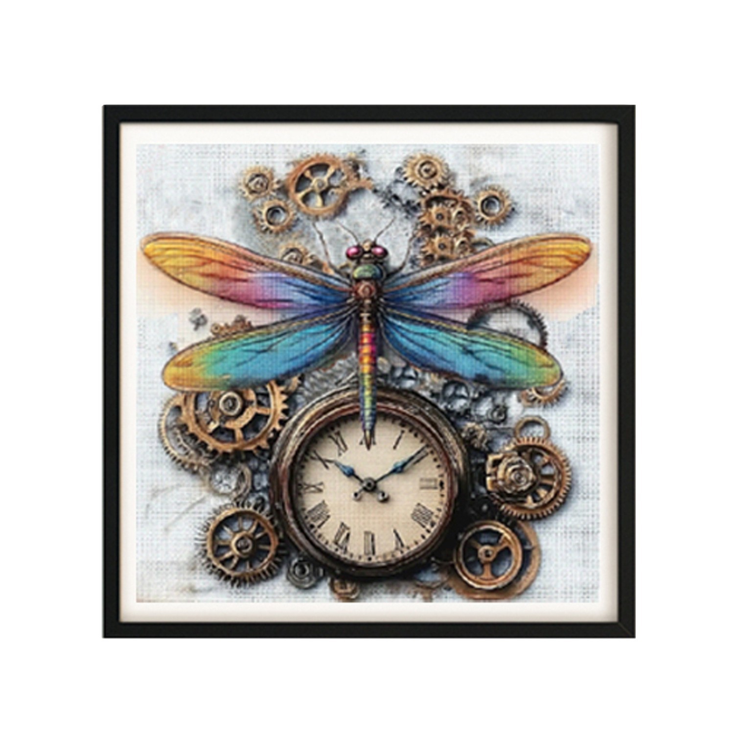 Transfronterizo 2026 ventas calientes cruzadas pequeñas piezas de reloj de vapor y libélula de decoración doméstica europea suministro directo image 5