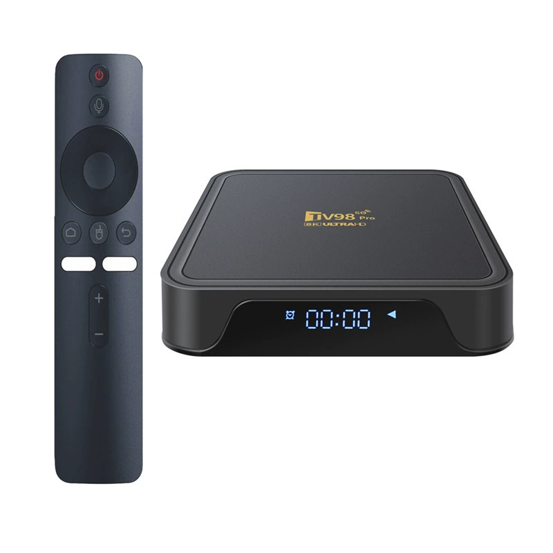 [TV98 PRO ATV 机顶盒 Android14双频5GWiFi蓝牙语音遥控器 tv box]