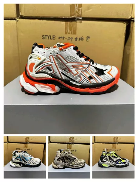 Paris seventh-generation sneakers runner7.0 dad shoes, height-increasing, vintage-style, versatile, trendy, casual sports shoes for men and women