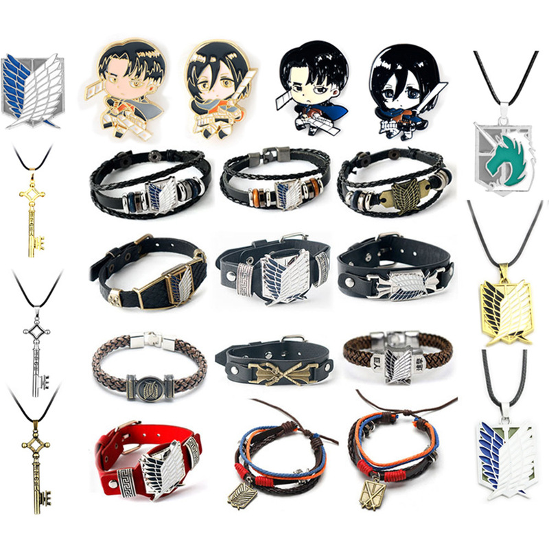 Animation Peripheral Attack Giant PU Bracelet Survey Corps Freedom Wing Bracelet Men's Fashion Bracelet Animation Peripheral Attack Giant PU Bracelet Survey Corps Freedom Wing Bracelet Men's Fashion Bracelet