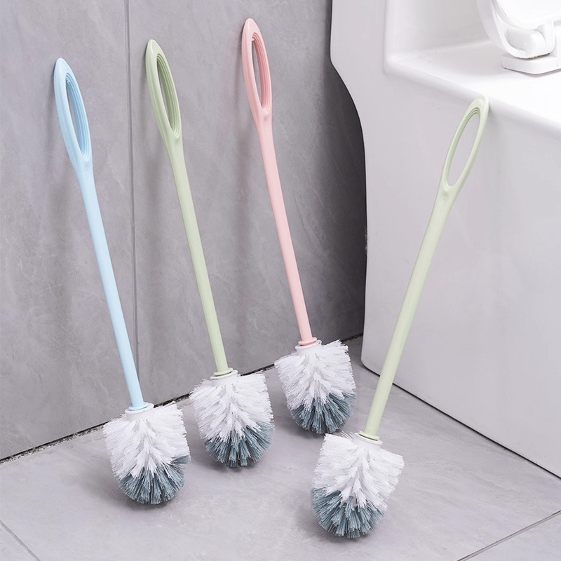 Toilet Brush with Long Handle and No Dead Ends, New Toilet Brush, Household Toilet Brush, Wall-Mounted Toilet Brush