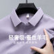 Foreign Trade Silk Wool Men's T-shirt 2024 Spring and Autumn Light Luxury Sanding Interior Constant Temperature Warm All-match PoIo Shirt for Men