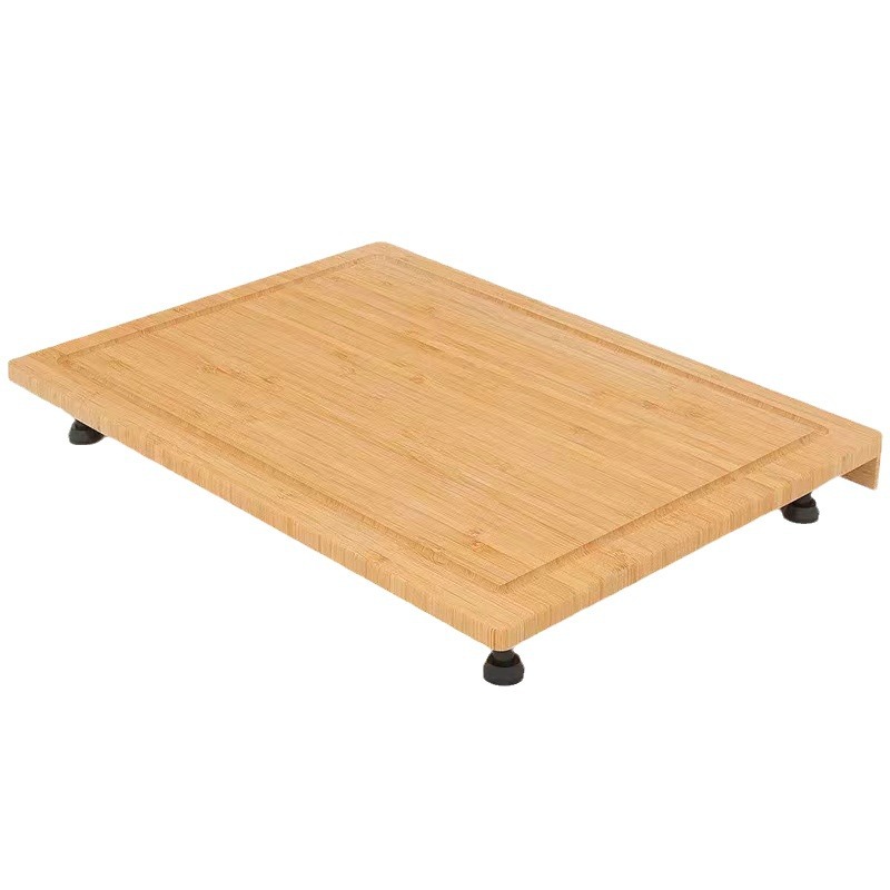 Tabla de cortar cuadrada doméstica de bambú encimera de cocina placa de tapa de estufa de gas altura ajustable tabla de cortar de madera de bambú tabla de cortar tabla de cortar