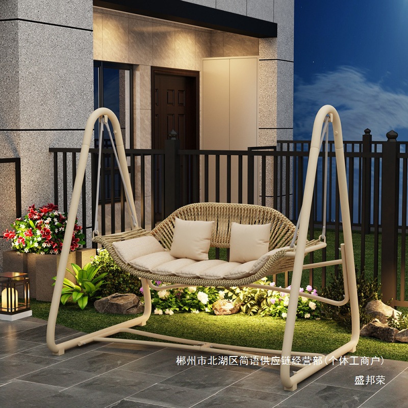 Fábrica directa al aire libre columnas sillas de suspensión villa patio terraza terraza terraza residencial sillón en línea al aire libre
