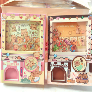 New Kappi Bala Gashapon Hand Account Book Cream Bear Organ Book Creative Fun Small Book Journal