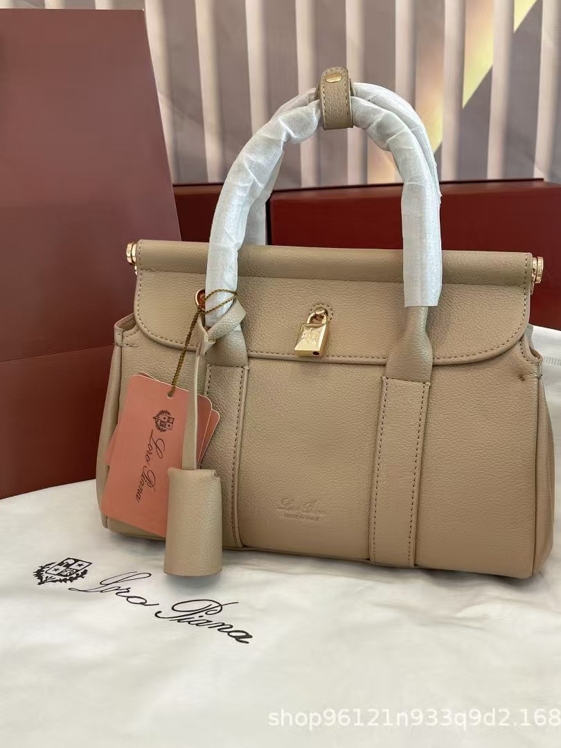 Cross-border New DESIGNBAG Women's Briefcase Luxury LP 32 Semi-Handmade Cowhide Commuter Tote Handbag - Thumbnail 8
