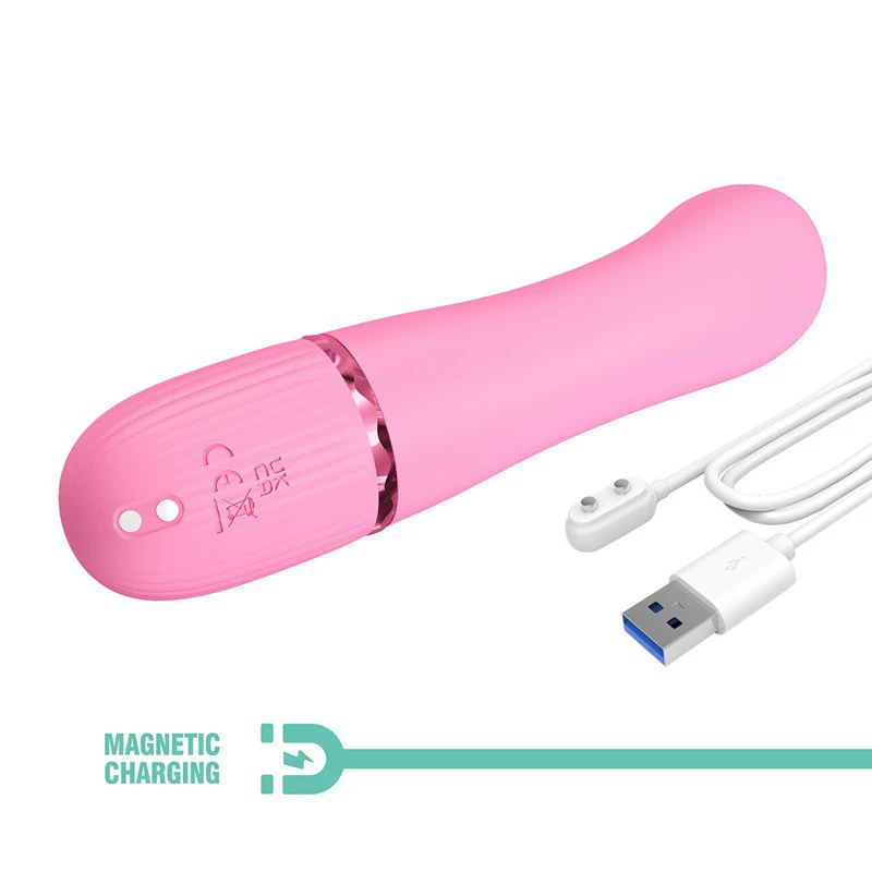 Patila BW-500059 Baile 7-frequency knocking vibration double stimulation silicone massage stick USB charging foreign trade