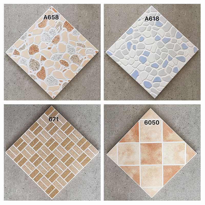 Kitchen toilet toilet 300 × 300 round edge non-slip small floor tile rental room roof tile self-built room tile