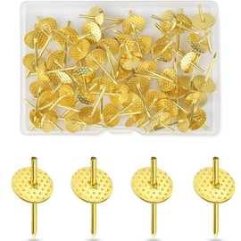 厂家金属金色花片图钉悬挂钉子照片图片框架五金挂扣钉钩斜片图钉