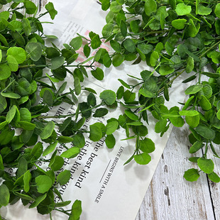 Factory Direct cross-new product simulation pure plant plastic leaf single mint home fresh decorative ornaments