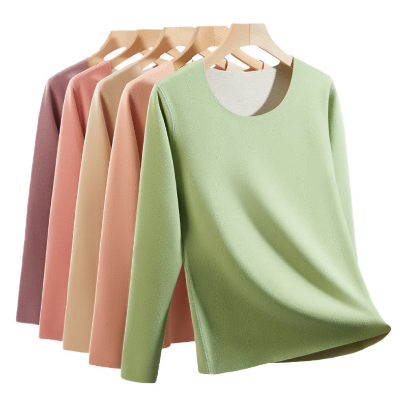 Ropa interior térmica de mujer Cachemira seda más terciopelo grueso calefacción desgaste interior sin costuras Johns largo traje térmico de mujer