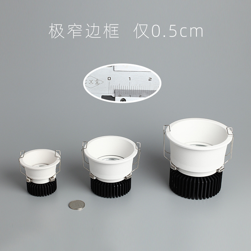 Hidden anti-glare spotlights cob home living room embedded led lamp no main lamp lighting hill wall washing lamp