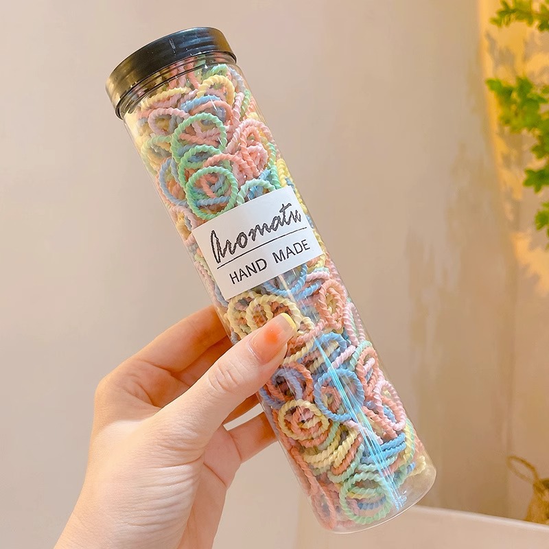 La banda de goma de la banda del pelo del bebé del verano de los niños tamaño pequeño del pelo no daña el pelo banda de goma elástica cuerda del pelo de las muchachas accesorios del pelo