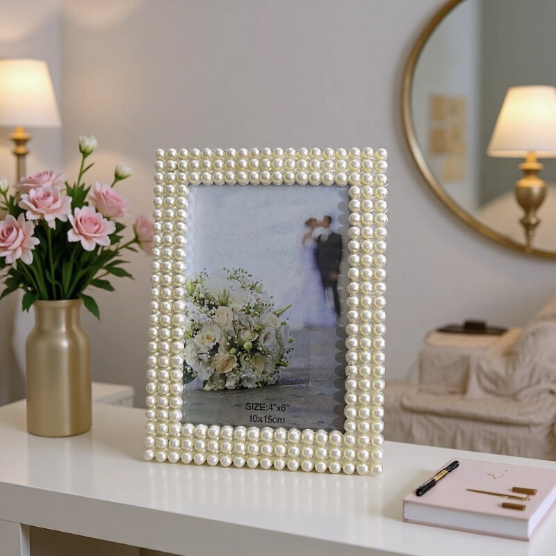 Classic Foreign Trade High-End Polished Pearl-Style Metal Photo Frames, Wholesale Promotional Gift Photo Frames for Photo Studios Classic Foreign Trade High-End Polished Pearl-Style Metal Photo Frames, Wholesale Promotional Gift Photo Frames for Photo Studios
