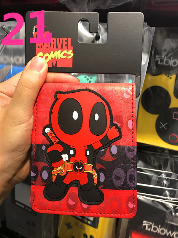 Deadpool deadpool cartera corta Marvel Avengers superhéroe pu cambio cartera