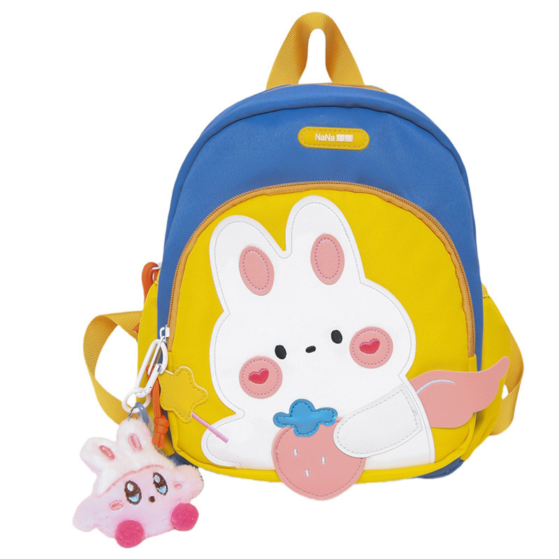 2025 nueva mochila escolar para niñas jardín de infantes mochila de viaje para hombres caricaturas bonitas conejos niños jardín de infantes mochila