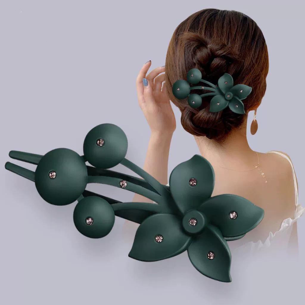 Зажим для волос, крабовая шпилька, шпильки для волос, большая аксессуар, западный стиль, цветочный, интернет-звезда