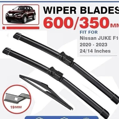 Suitable for Nissan Juke F16 2019-2023 24+14+12 Front and Rear Wipers