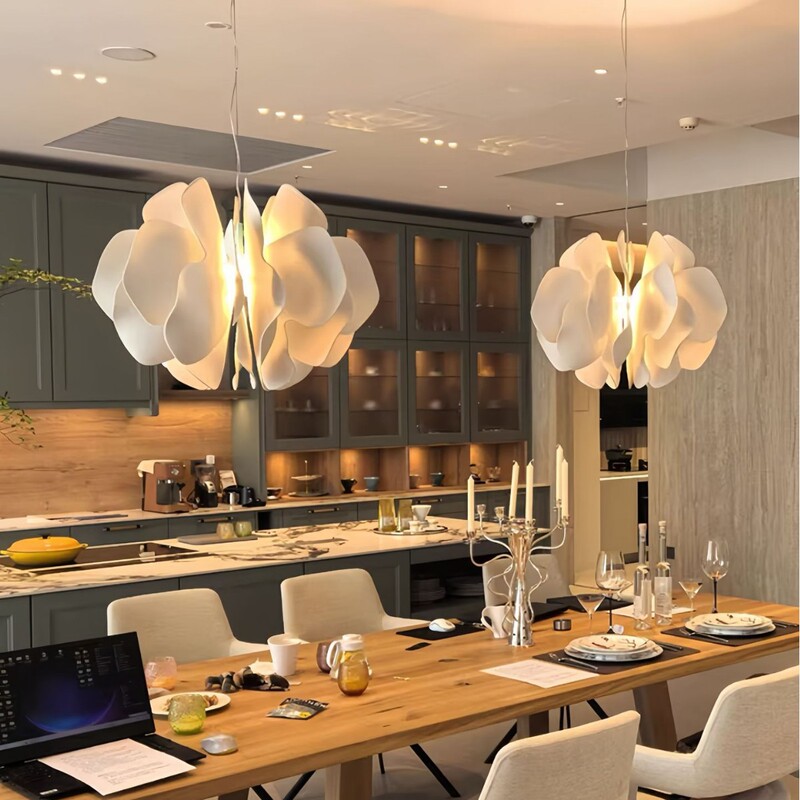 American Lladr Nightbloom Restaurant Chandelier Designer Study Bedroom Ceramic Petal Butterfly Chandelier