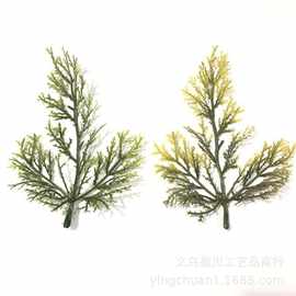 15*10.5CM4叉塑料松枝松草 仿真植物仿真松树圣诞树圣诞花环装饰