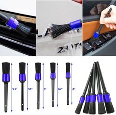 Cross-border hot selling car beauty car wash detail brush 30-piece set electric drill brush car wash gloves air outlet brush set