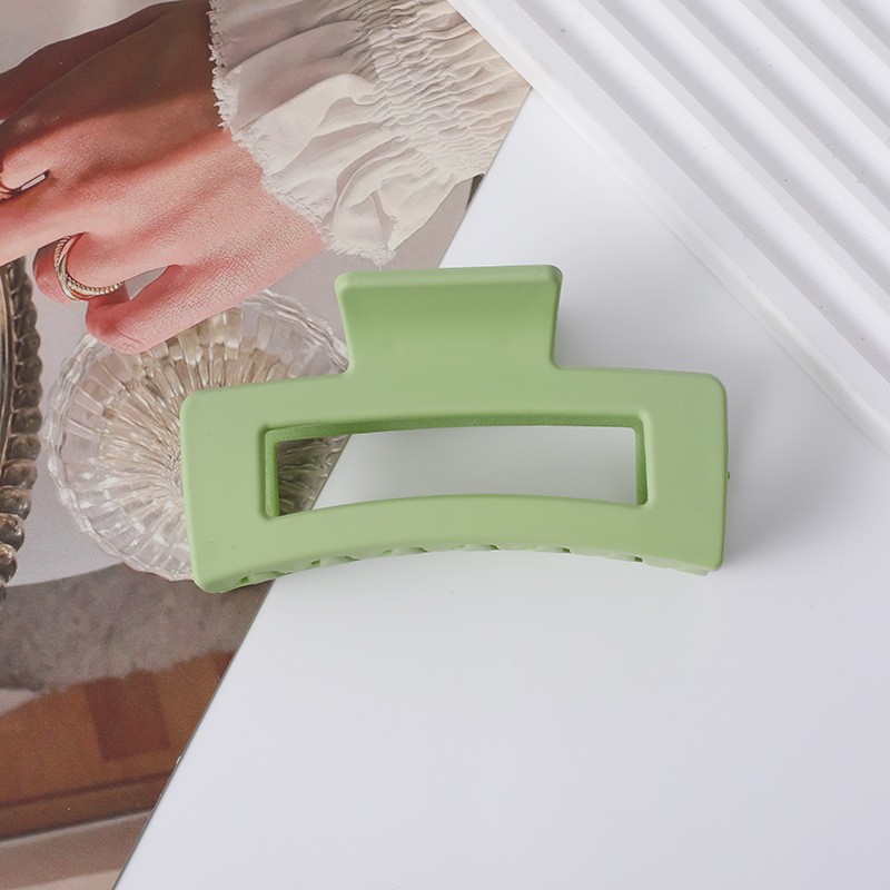 Agarre de pelo helado transfronterizo color de caramelo Cabeza trasera simple clip de pelo grande clip de tiburón de baño updo accesorios para el cabello al por mayor