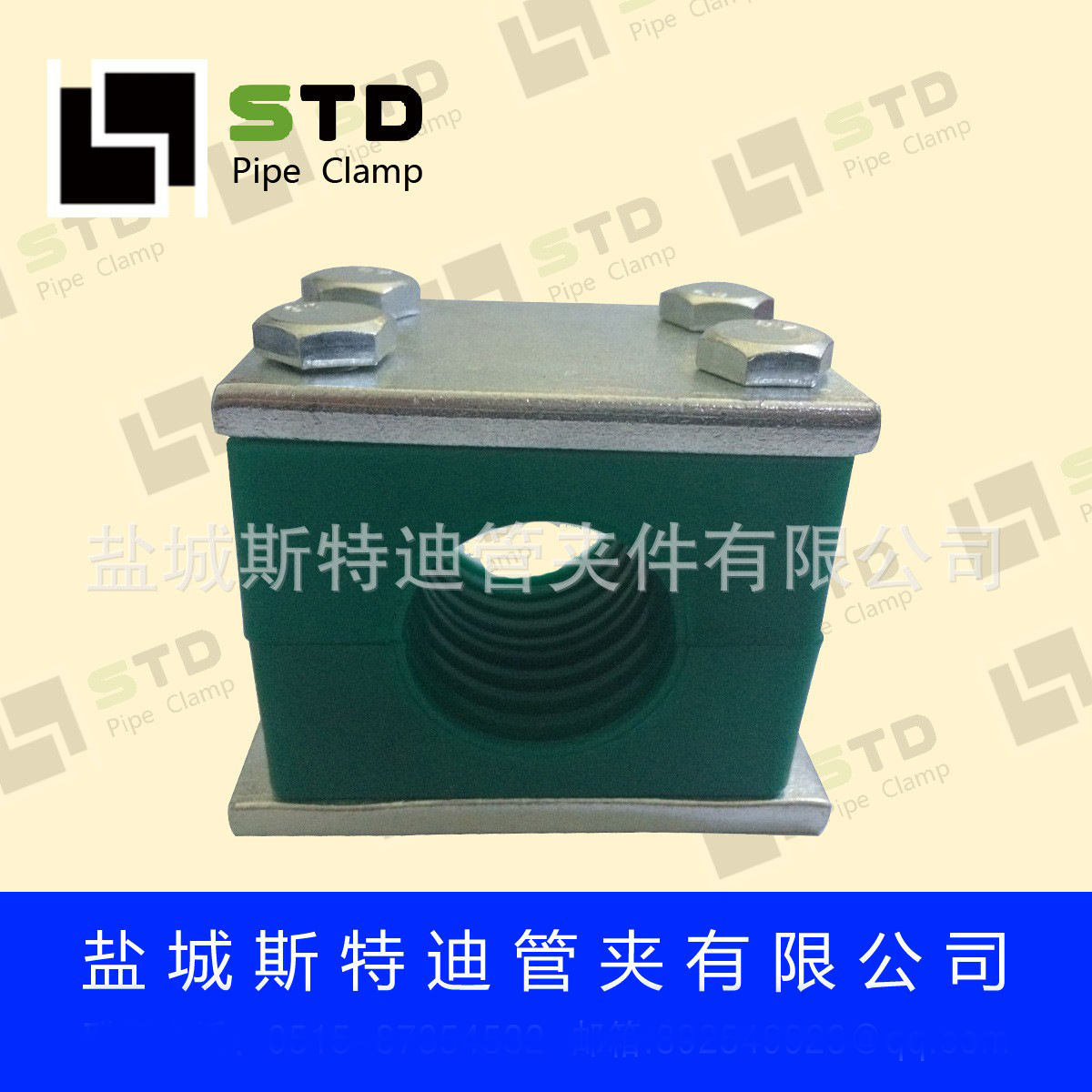 供应重型双胞胎BⅡ塑料液压管夹，G10重型管夹