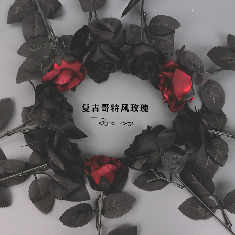 Retro Diablo Simulation Rose Photo Photography Props Accessories Decorative Ornaments Diablo Hand Portrait Background