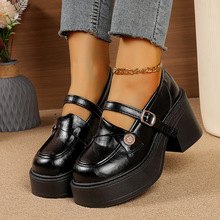 ��ɫӢ���L��״ָ߸�СƤЬŮ2025�¿��＾��ȹ��JK�������Ь��