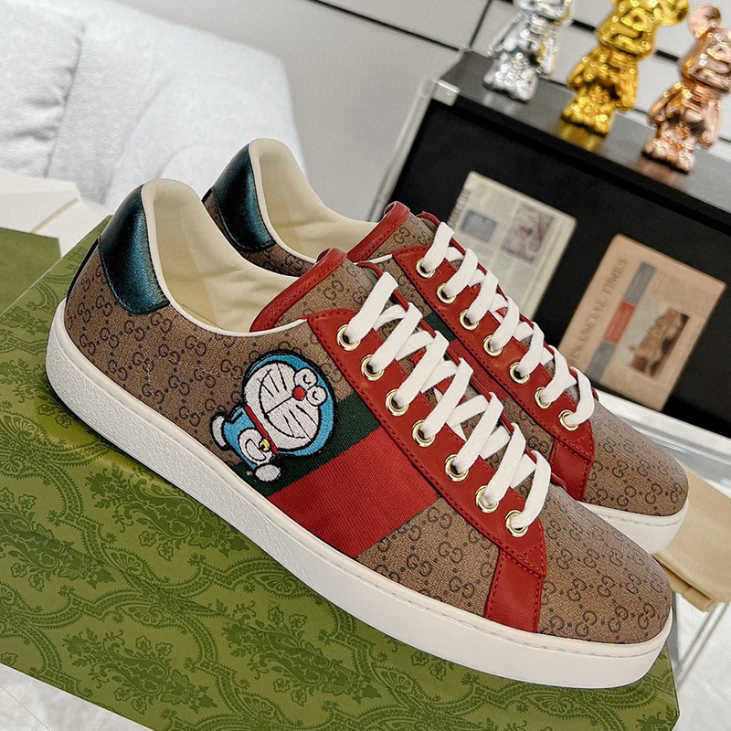 Gucci Ace GG Supreme Doraemon Print Sneakers