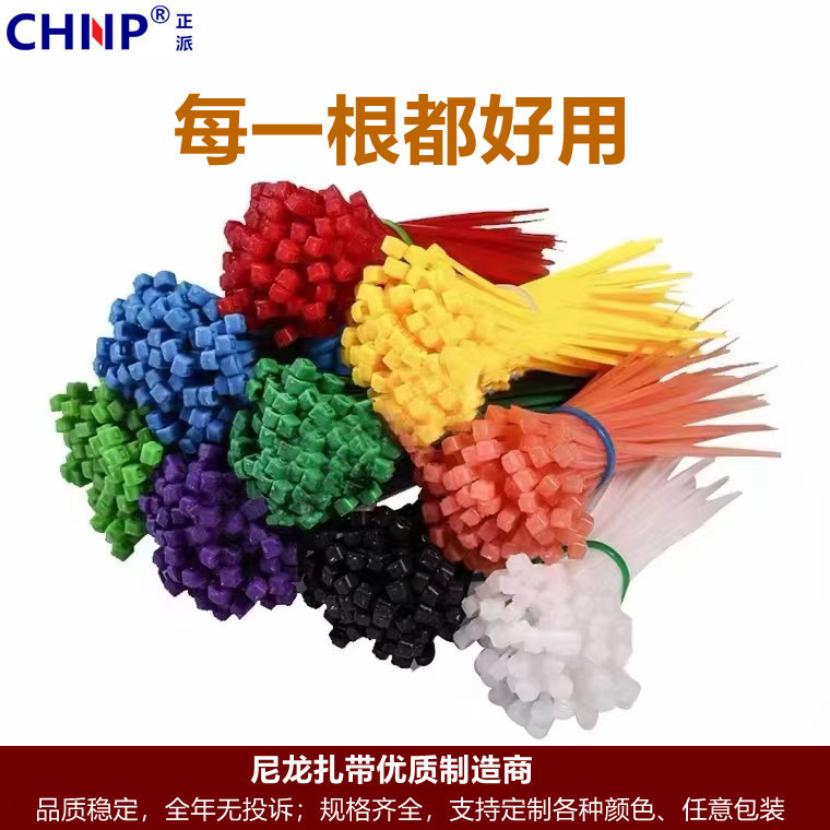 国标5*400尼龙扎带厂家直销 不易断扎带100条足数包装
