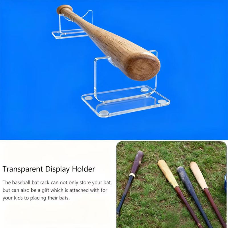 Manufacturer Wholesale 1 Pair of Baseball Bat Display Stand, Collection Softball Bat Display Stand, Countertop Baseball Bat Holder