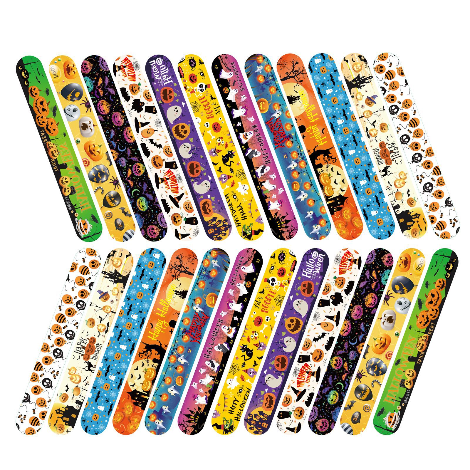 Pasadena de Halloween transfronteriza para niños pulseras de PVC pulseras de fantasmas de terror pulseras mixtas pulseras