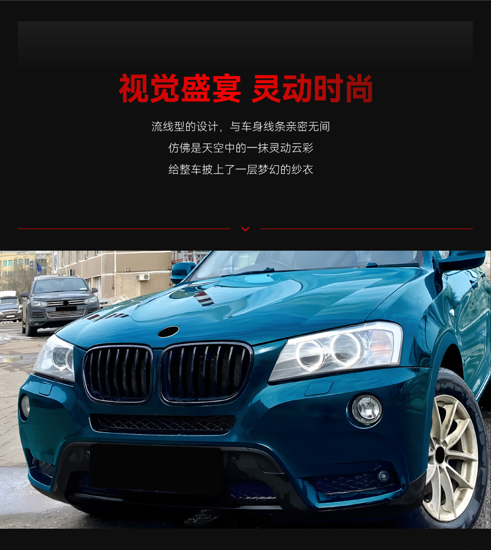 Applicable to 2011-2013 Bmw X3 F25 Early Model Single-Line and Double-Line Front Grille Air Intake Grille Cross-Border Modification