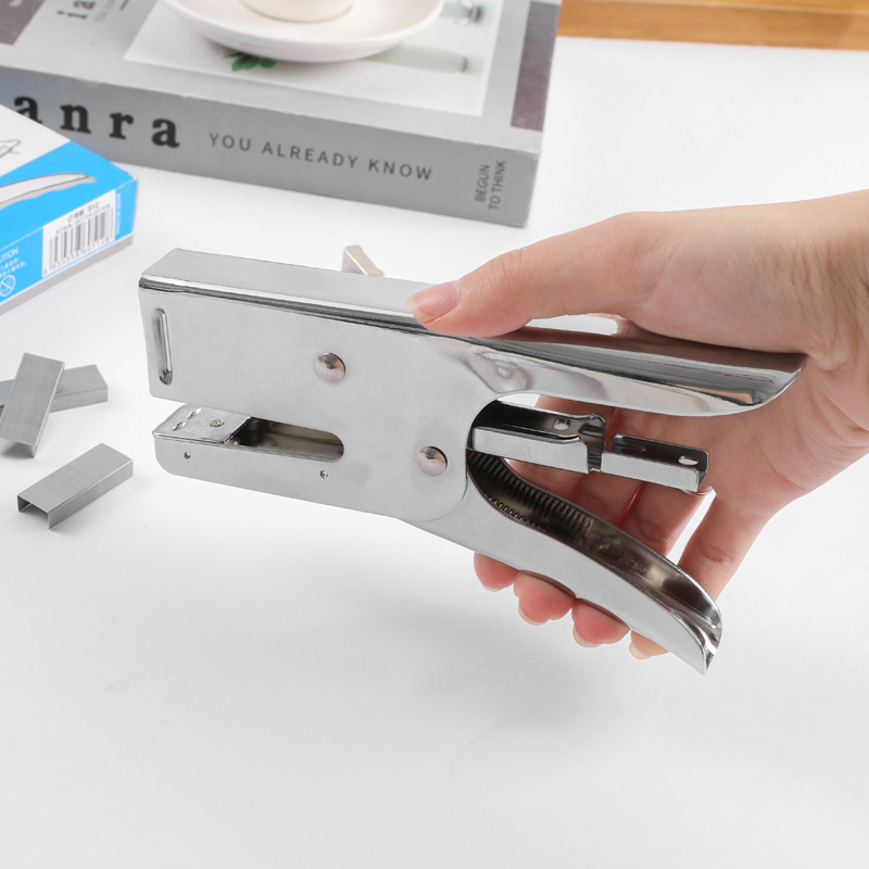 Direct Large All-metal Hand-held Stapler Nail Chuck Floral Takeaway No.12 Standard Durable Stapler