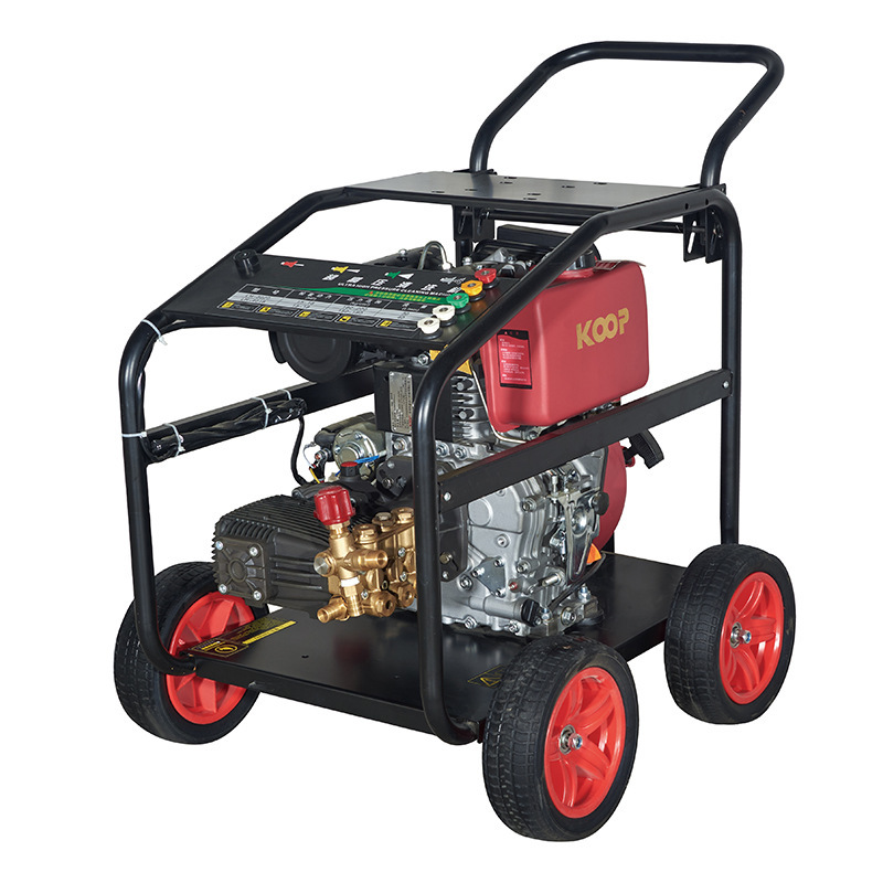 High-Pressure Diesel Cleaning Machine Car Wash Machine Gasoline-Powered Water Gun Pump Mobile Commercial Car Wash Pipe Dredging Equipment Gun