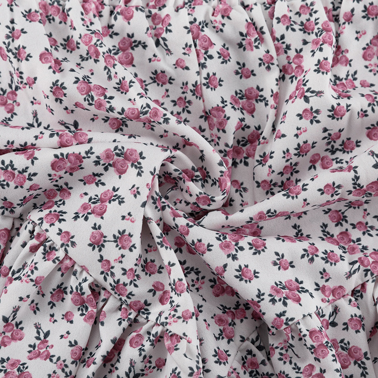 Floral Women Clothing Long Sleeve Collared Shirt Ruffled Shorts Two Piece Set