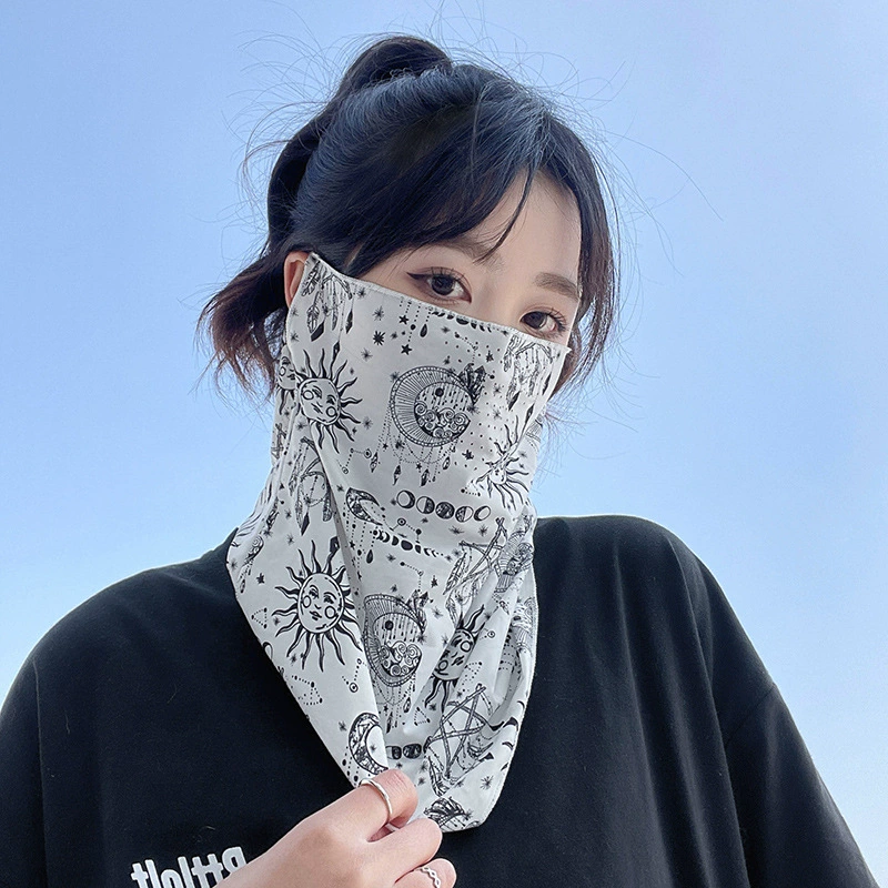 Подвесная Солнцезащитная маска для ушей, Мужская анфас, солнцезащитный козырек, защита шеи, полотенце для лица для езды, локомотив, женская шея, солнцезащитный крем, маска для лица, вуаль