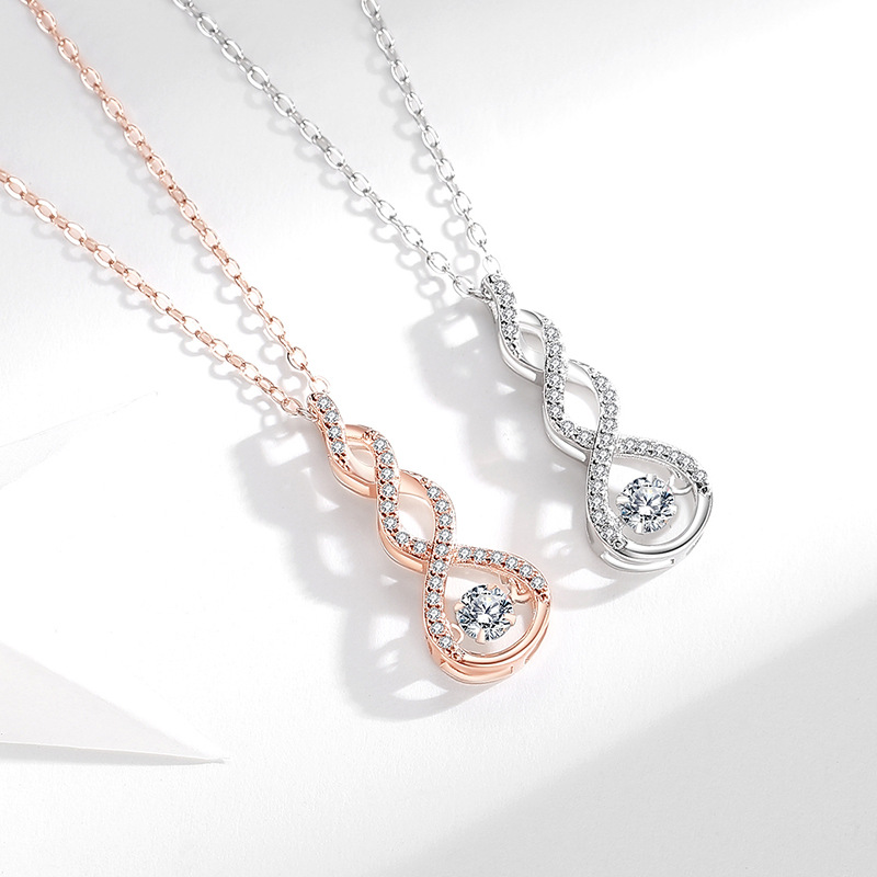 S925 plata esterlina estilo europeo y americano joyería de moda transfronteriza inteligente diseño creativo joyería collar elegante collar del todo fósforo