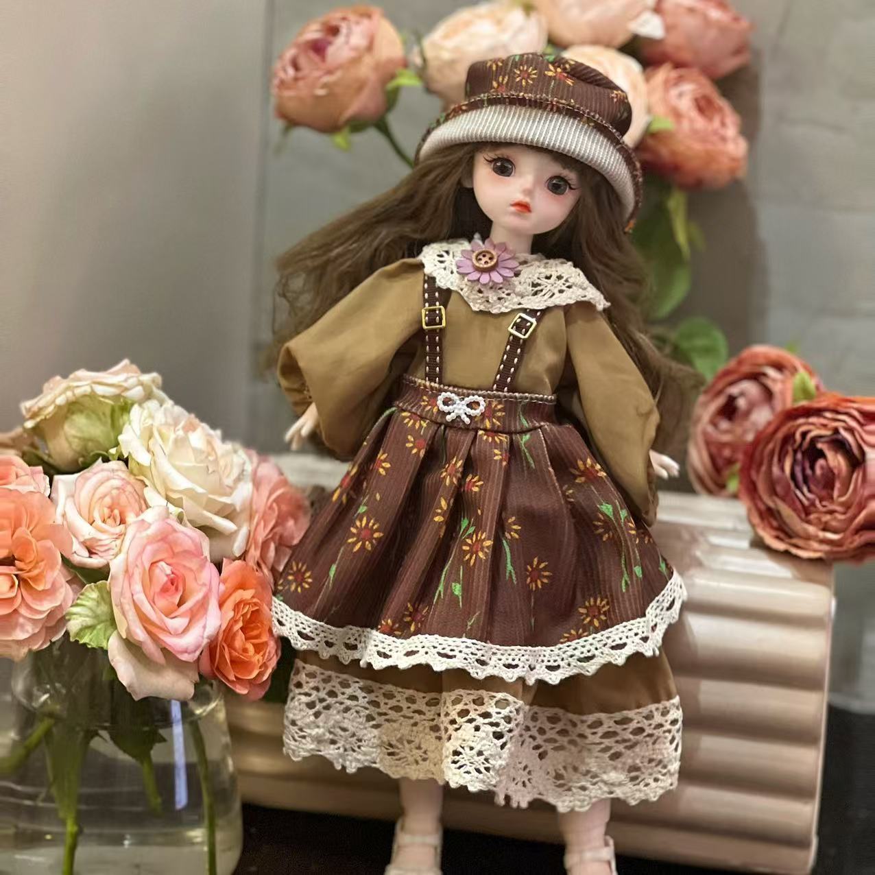 BJD muñeca 6 puntos ropa de bebé 30 cm ropa de princesa juego de juguetes para niñas juego completo de muñecas de fama en línea