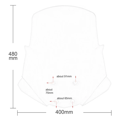 Height-Increasing Front Windshield | Motorcycle front windshield