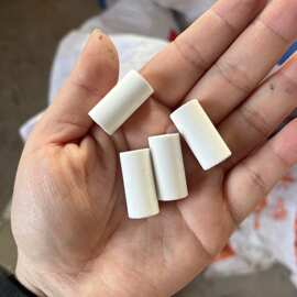 白刚玉圆柱形磨石12×25mmWA240目半孔磨头配件超细磨石