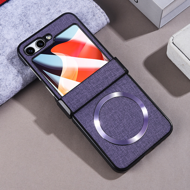 Roland Purple [cloth pattern magnetic attraction - shell and film integrated]